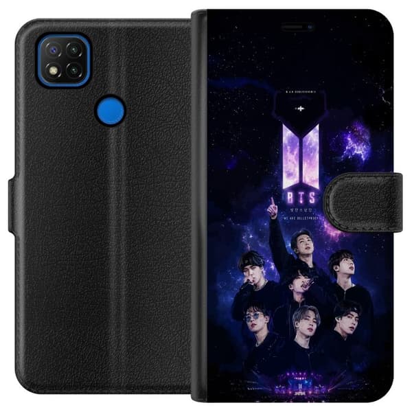 Kompatibel Tegnebogsetui til Xiaomi Redmi 9C BTS lilla