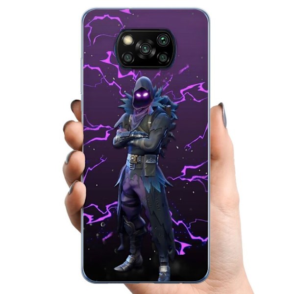Xiaomi Poco X3 NFC TPU Mobildeksel Raven Fortnite Thunder