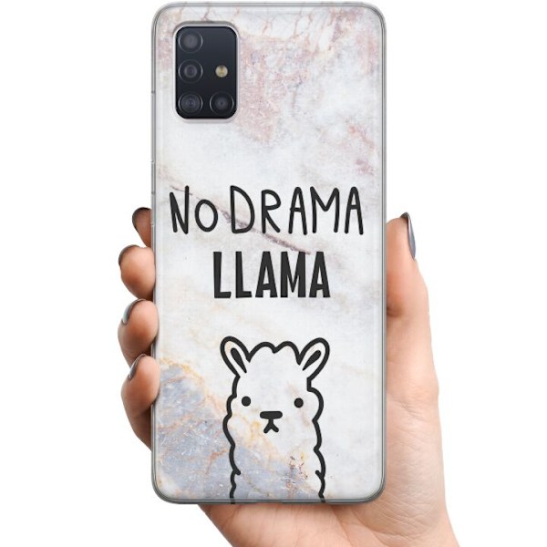 Samsung Galaxy A51 TPU Mobilskal Llama Marble