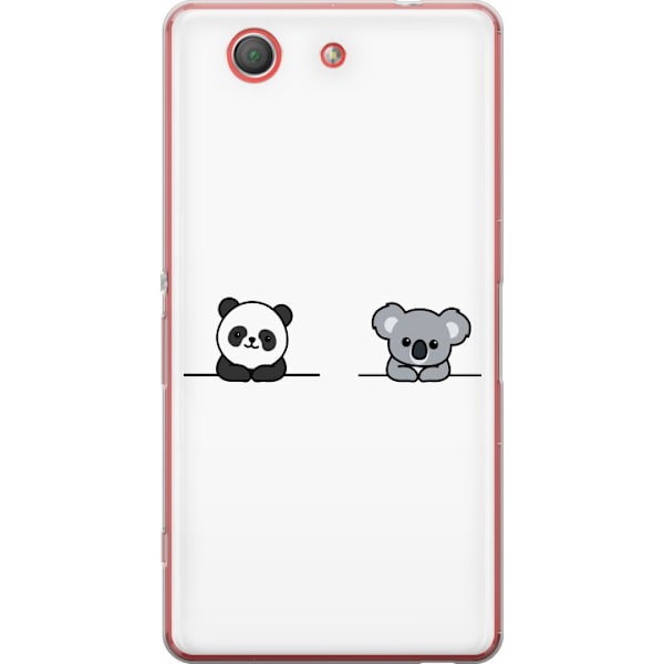 Sony Xperia Z3 Compact Gennemsigtig cover Panda Koala