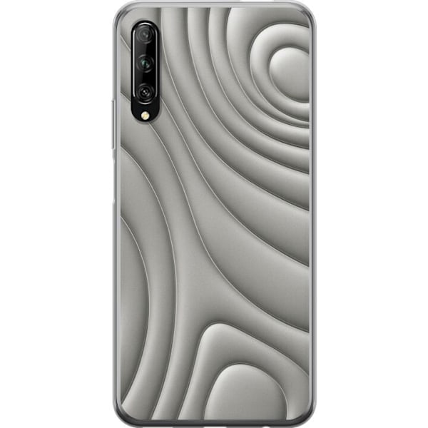 Huawei P smart Pro 2019 Läpinäkyvä kuori Hopea-aallot