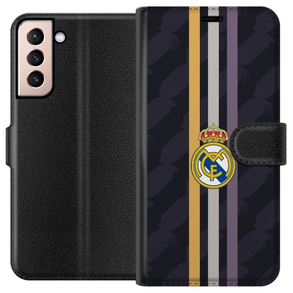 Kompatibelt Plånboksfodral till Samsung Galaxy S21 Real Madrid