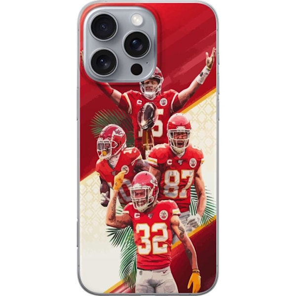 Apple iPhone 16 Pro Max Läpinäkyvä kuori Kansas City Chiefs