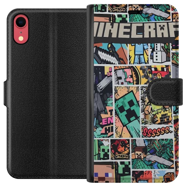Apple iPhone XR Lompakkokotelo Minecraft Taide