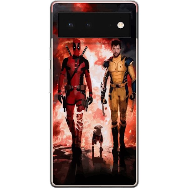 Google Pixel 6 Gjennomsiktig deksel Wolverine Deadpool