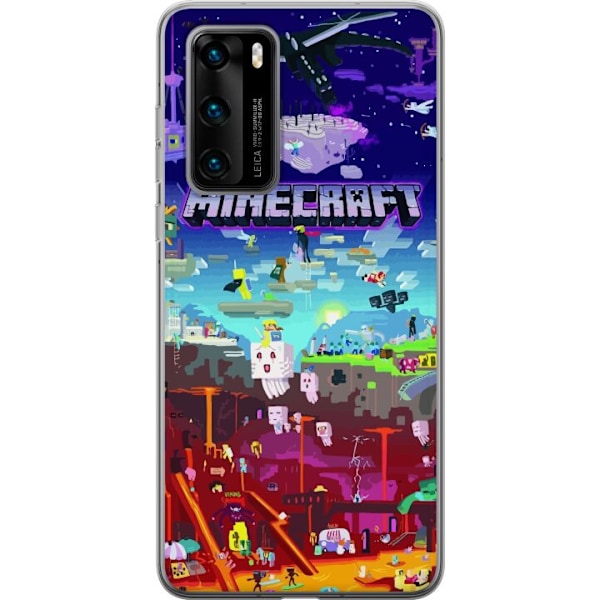 Huawei P40 Genomskinligt Skal Minecraft