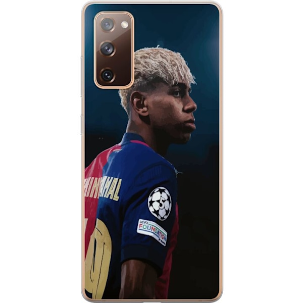 Samsung Galaxy S20 FE Läpinäkyvä kuori Lamine Yamal - Barcelonan ihmelapsi fokuksessa