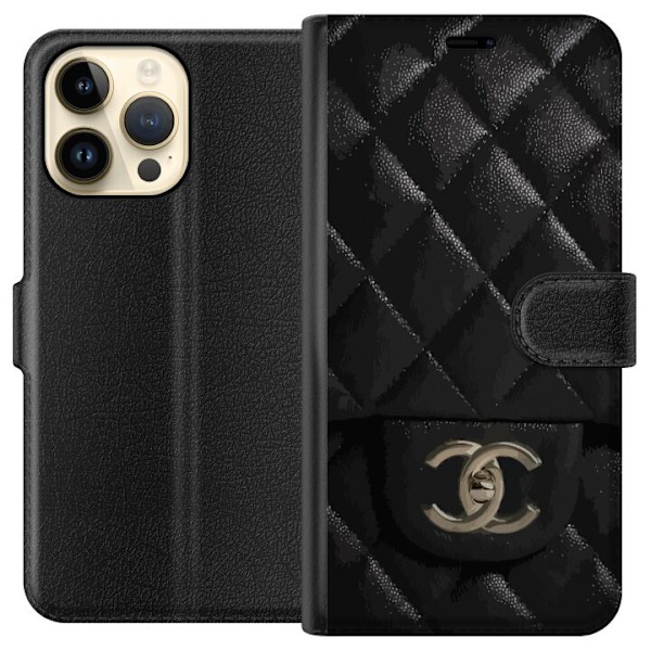 Apple iPhone 14 Pro Max Plånboksfodral Chanel Black