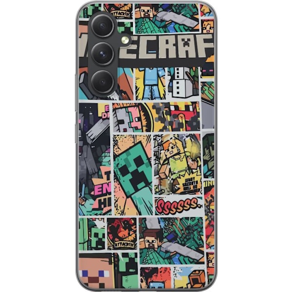 Samsung Galaxy S24 FE Läpinäkyvä kuori Minecraft Taide
