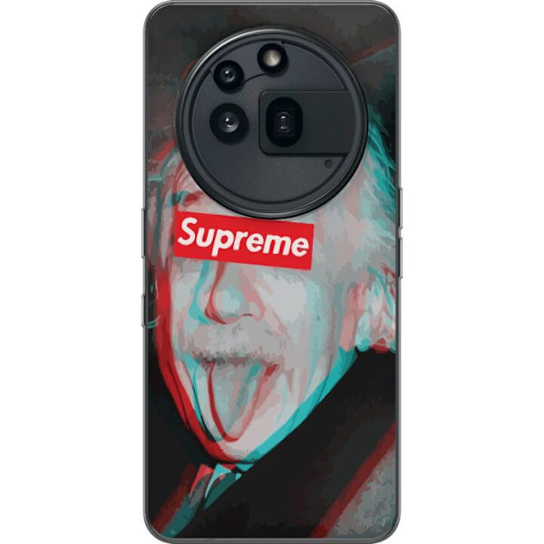 Nothing Phone (3a) Pro Läpinäkyvä kuori Supreme Albert Einstein 3D Motiivi Katumuoti Suunnittelu Suosittu Tiede Ikoni Kaupunkitaide