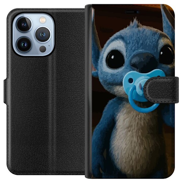 Apple iPhone 13 Pro Lompakkokotelo Stitch & Napp - vauvateema söpöllä hahmolla