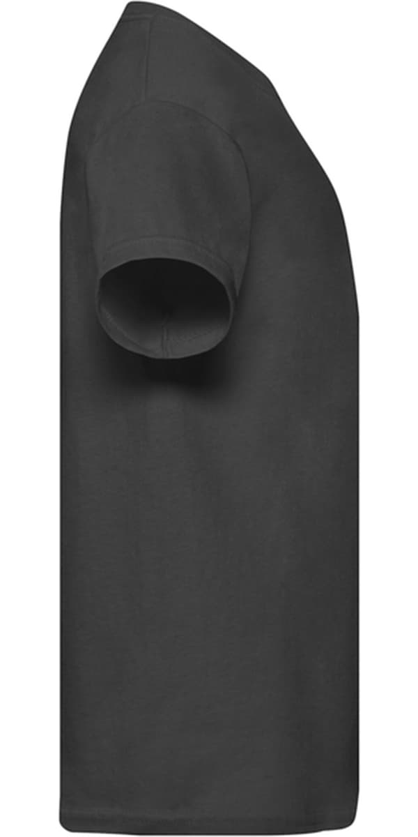 Børne T-shirt Sort 7-8 År Røde hvide og sorte linjer, der danner en dyb geometrisk perspektivtunnel sort 7-8 År