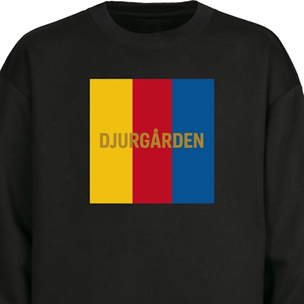 Sweatshirt til Voksne | Klassisk Collegebluse Djurgården - fo sort L