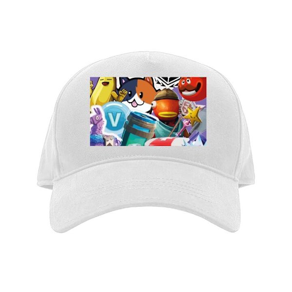 Keps för Vuxen | Klassisk Justerbar Keps Fortnite vit Vuxen