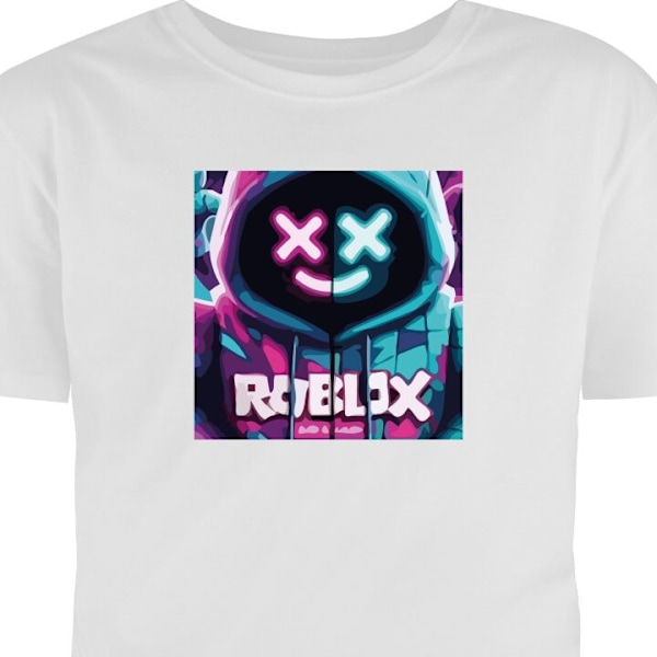 T-shirt til Voksen | Klassisk Voksen T-shirt Roblox hvid XL