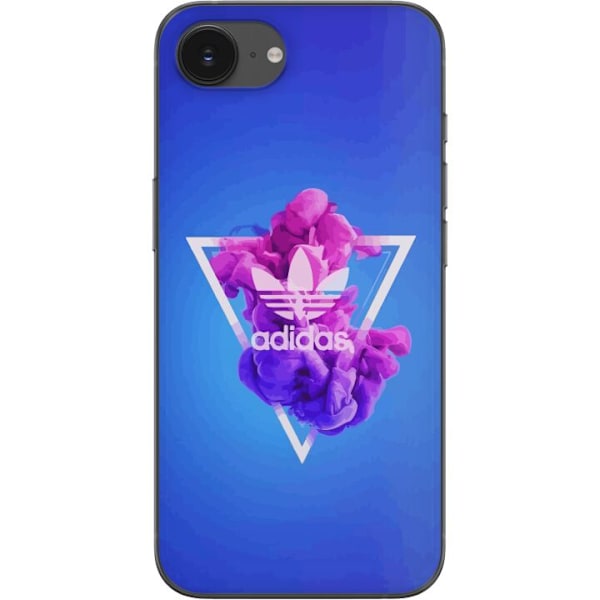 Apple iPhone 16e Gennemsigtig cover Adidas-inspireret blåt de