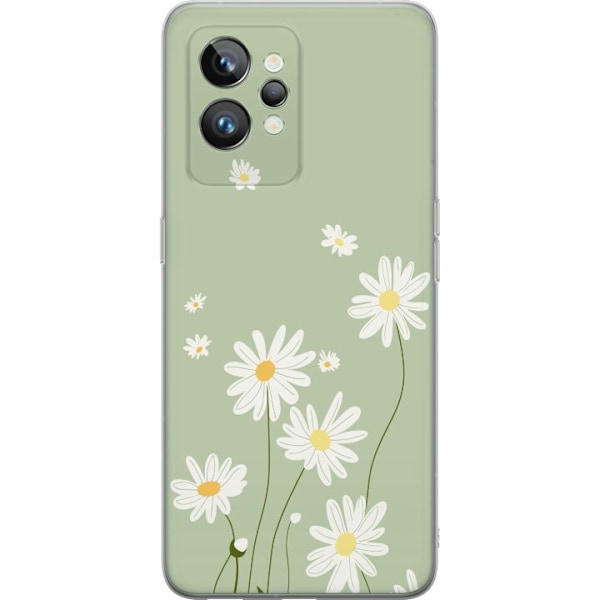 Realme GT2 Pro Genomskinligt Skal Prästkragar – blommigt mönster i svensk sommarstil