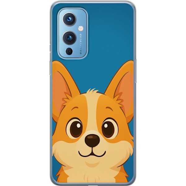 OnePlus 9 Gennemsigtig cover Hello Corgi