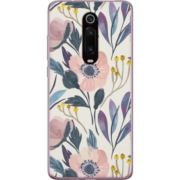 Xiaomi Mi 9T Pro  Gennemsigtig cover Blomsterlykke