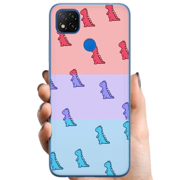 Xiaomi Redmi 9C NFC TPU Matkapuhelimen kuori Dino