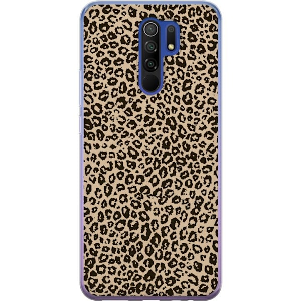 Xiaomi Redmi 9 Gennemsigtig cover Leopard Mønster