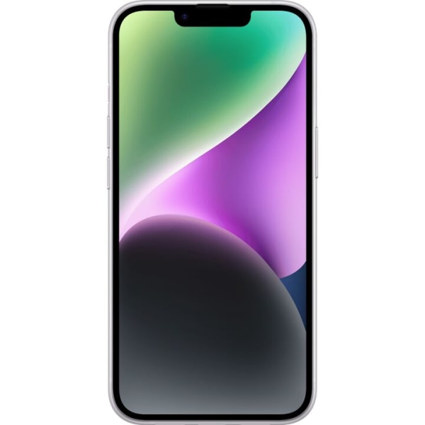 Apple iPhone 14 Genomskinligt Skal Ljusrosa marmor