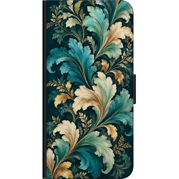 Kompatibel Tegnebogsetui til Xiaomi Redmi Note 9 Pro Turkise blade turkis