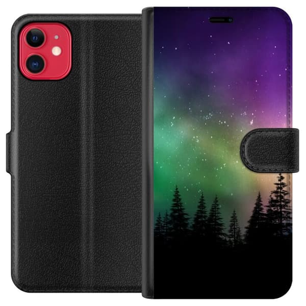Kompatibelt Plånboksfodral till Apple iPhone 11 Northern Lights