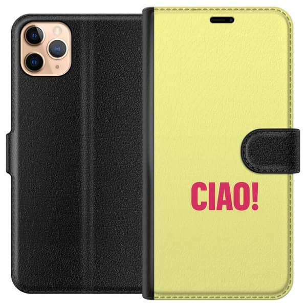 Kompatibel Tegnebogsetui til Apple iPhone 11 Pro Max Rose CIAO gul