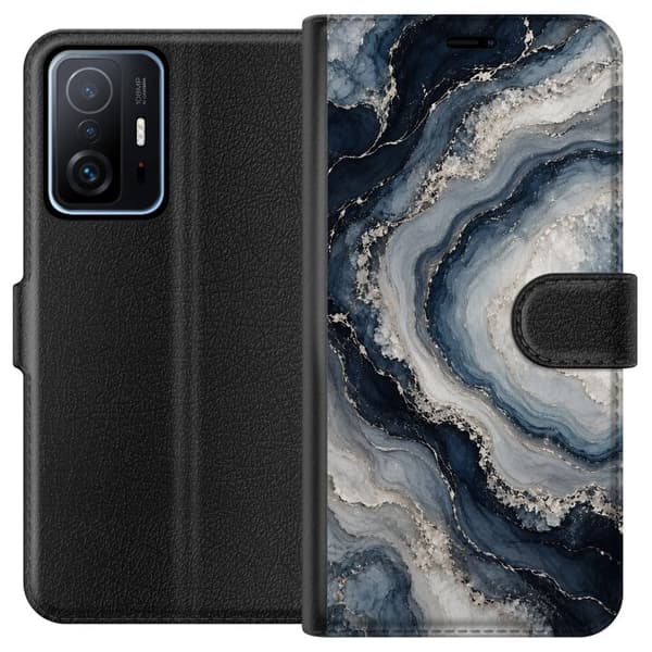 Kompatibelt Plånboksfodral till Xiaomi 11T Nattagat blå