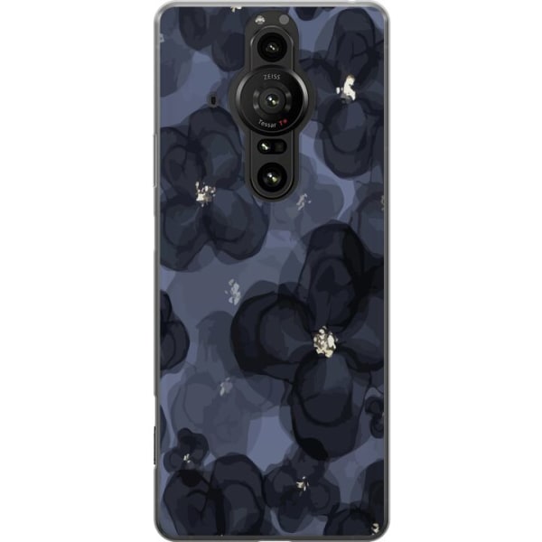 Sony Xperia Pro-I Gennemsigtig cover Blomstermark