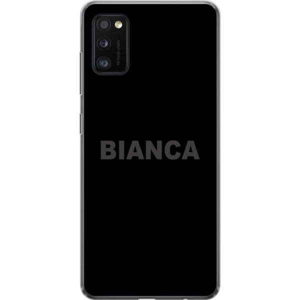 Samsung Galaxy A41 Läpinäkyvä kuori Bianca