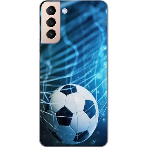 Samsung Galaxy S21 Gjennomsiktig deksel Fotball