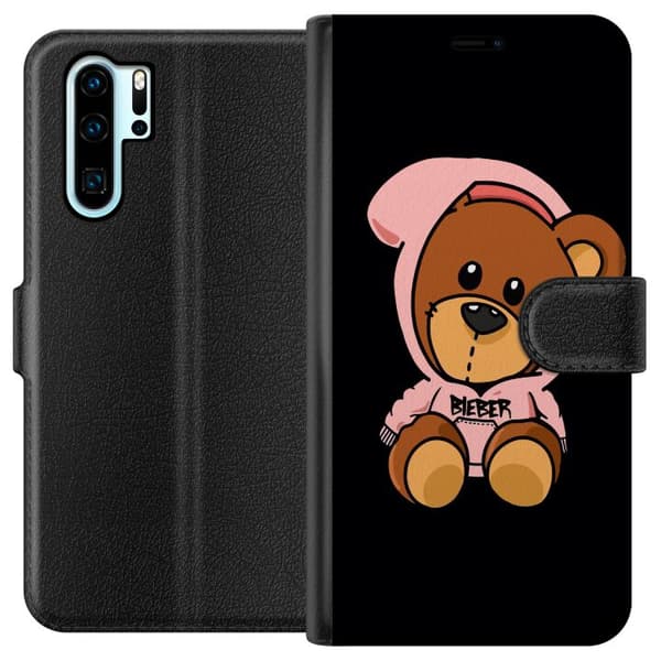 Kompatibel Tegnebogsetui til Huawei P30 Pro Teddybjørn Bieber