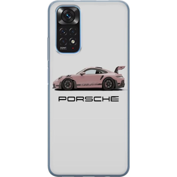 Xiaomi Redmi Note 11 Gennemsigtig cover Porsche 911 Pink