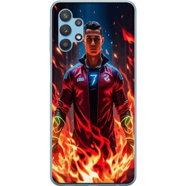 Samsung Galaxy A32 5G Läpinäkyvä kuori Ronaldo Inferno - ja