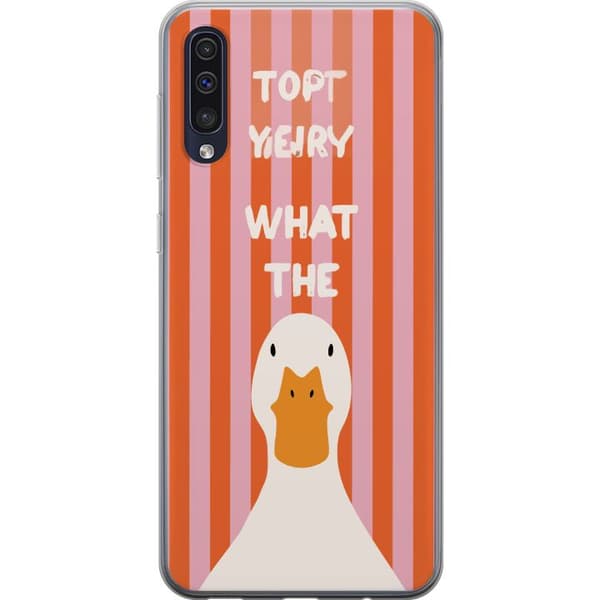 Kompatibelt Mobildeksel til Samsung Galaxy A50 What The Duck rosa