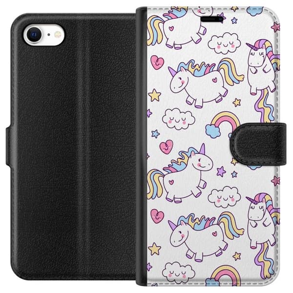 Kompatibelt Plånboksfodral till Apple iPhone 6 Unicorn Pattern