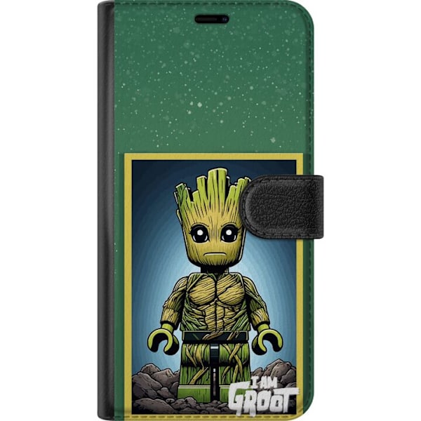 Kompatibel Tegnebogsetui til Apple iPhone 16 Pro Max Robot med röda ögon grå