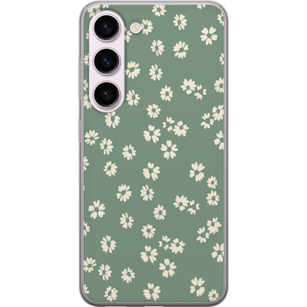Samsung Galaxy S23 Genomskinligt Skal Blomsterdröm – färgglatt blommönster