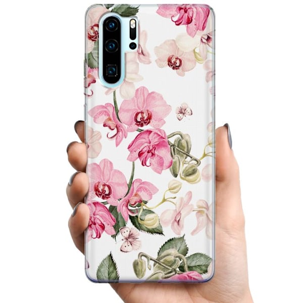 Huawei P30 Pro TPU Mobilskal Blommor
