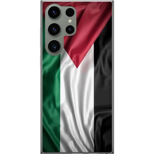 Samsung Galaxy S23 Ultra Gennemsigtig cover Palestinaflaget