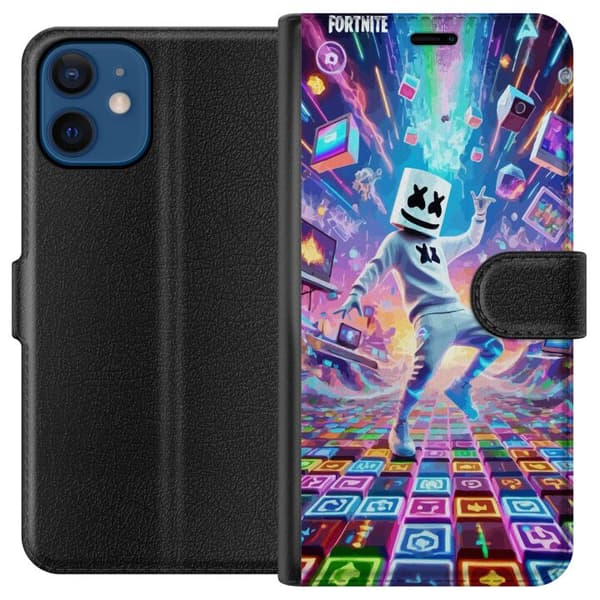 Kompatibel Tegnebogsetui til Apple iPhone 12 Fortnite