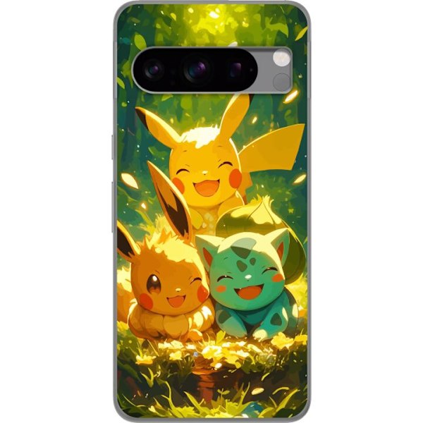 Google Pixel 8 Pro Gjennomsiktig deksel Pixelmonster spillstil
