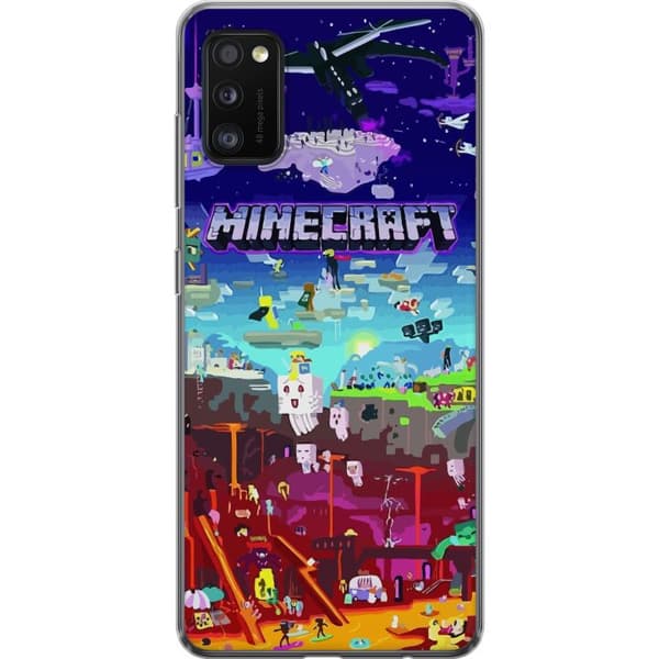 Kompatibelt Mobilskal till Samsung Galaxy A41 MineCraft