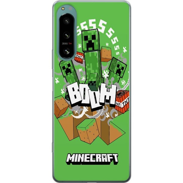 Sony Xperia 5 IV Läpinäkyvä kuori Minecraft Boom