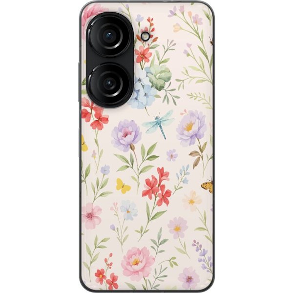 Asus Zenfone 10 Gjennomsiktig deksel Blomster