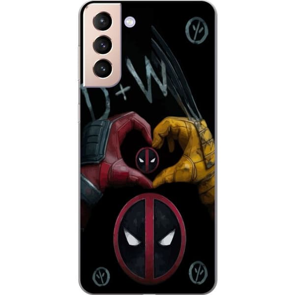 Kompatibelt Mobilskal till Samsung Galaxy S21 Deadpool & Wolverine Kärlek