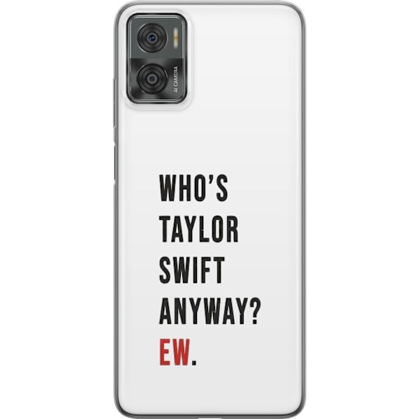 Motorola Moto E22i Gjennomsiktig deksel Taylor Swift