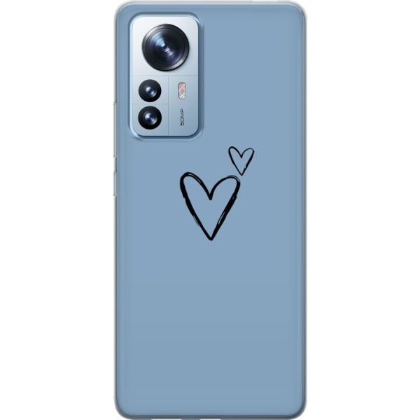 Xiaomi 12 Pro Gennemsigtig cover Hjerte